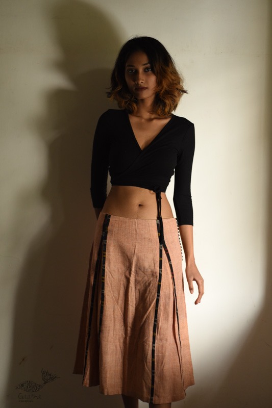 shop Ikat Handloom Cotton Designer Skirt