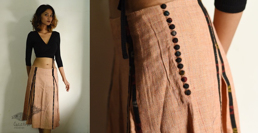 shop Ikat Handloom Cotton Designer Skirt