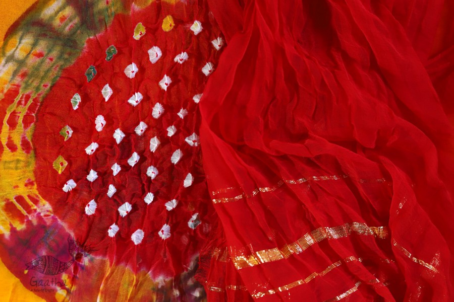 बीनणी ★ Chiffon laheriya Saree ★ 2