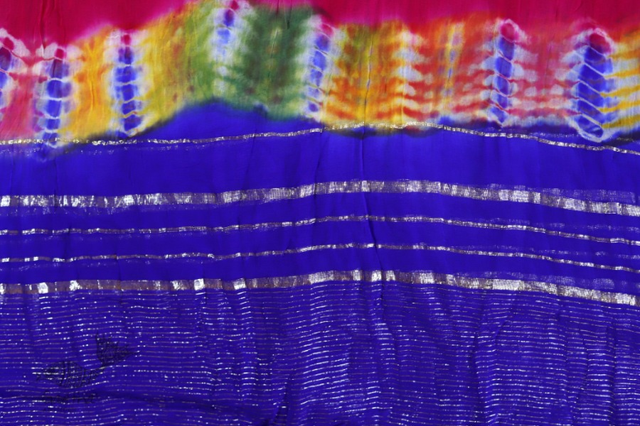 बीनणी ★ Chiffon laheriya Saree ★ 7