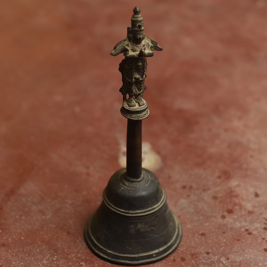Shop Antique from Khajuraho Brass Garuda Bell 