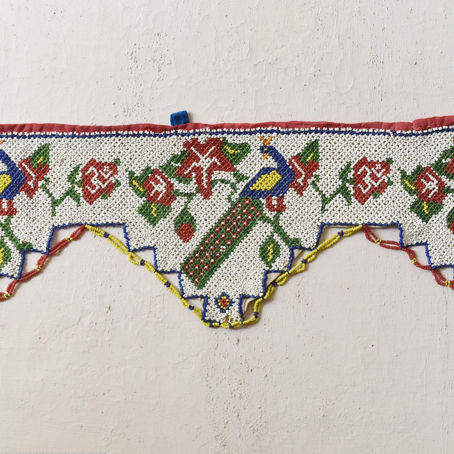 Bead Work ~ Antique Door Toran - Peacock Motif