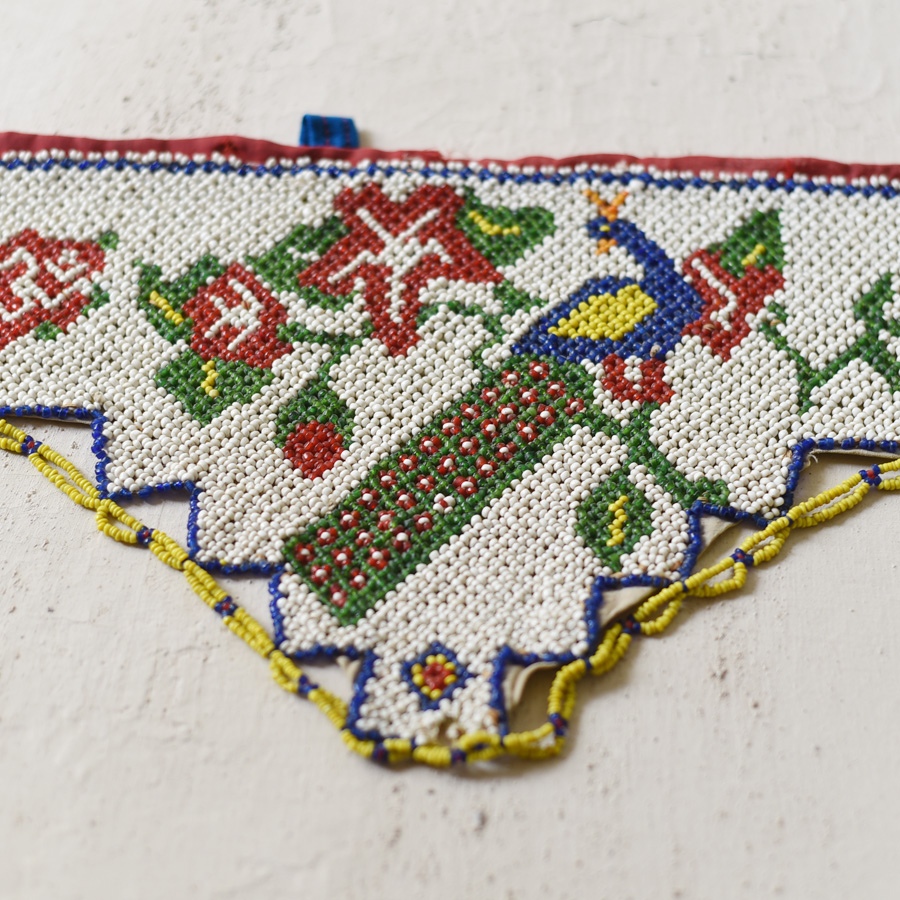 Bead Work ~ Antique Door Toran - Peacock Motif