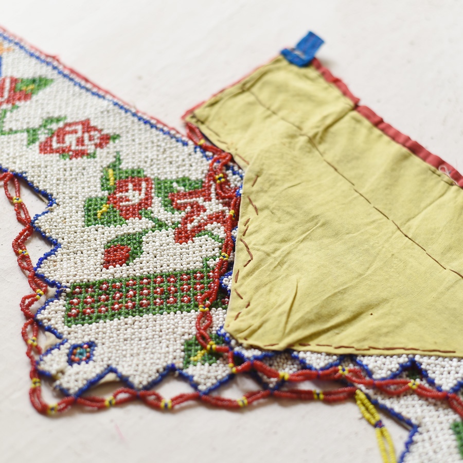 Bead Work ~ Antique Door Toran - Peacock Motif
