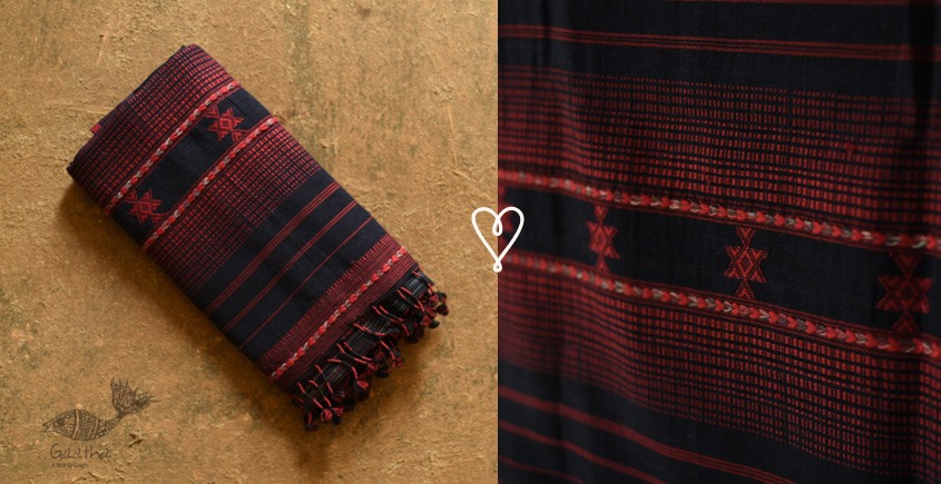shop online Cotton bhujodi handwoven cotton dupatta 5