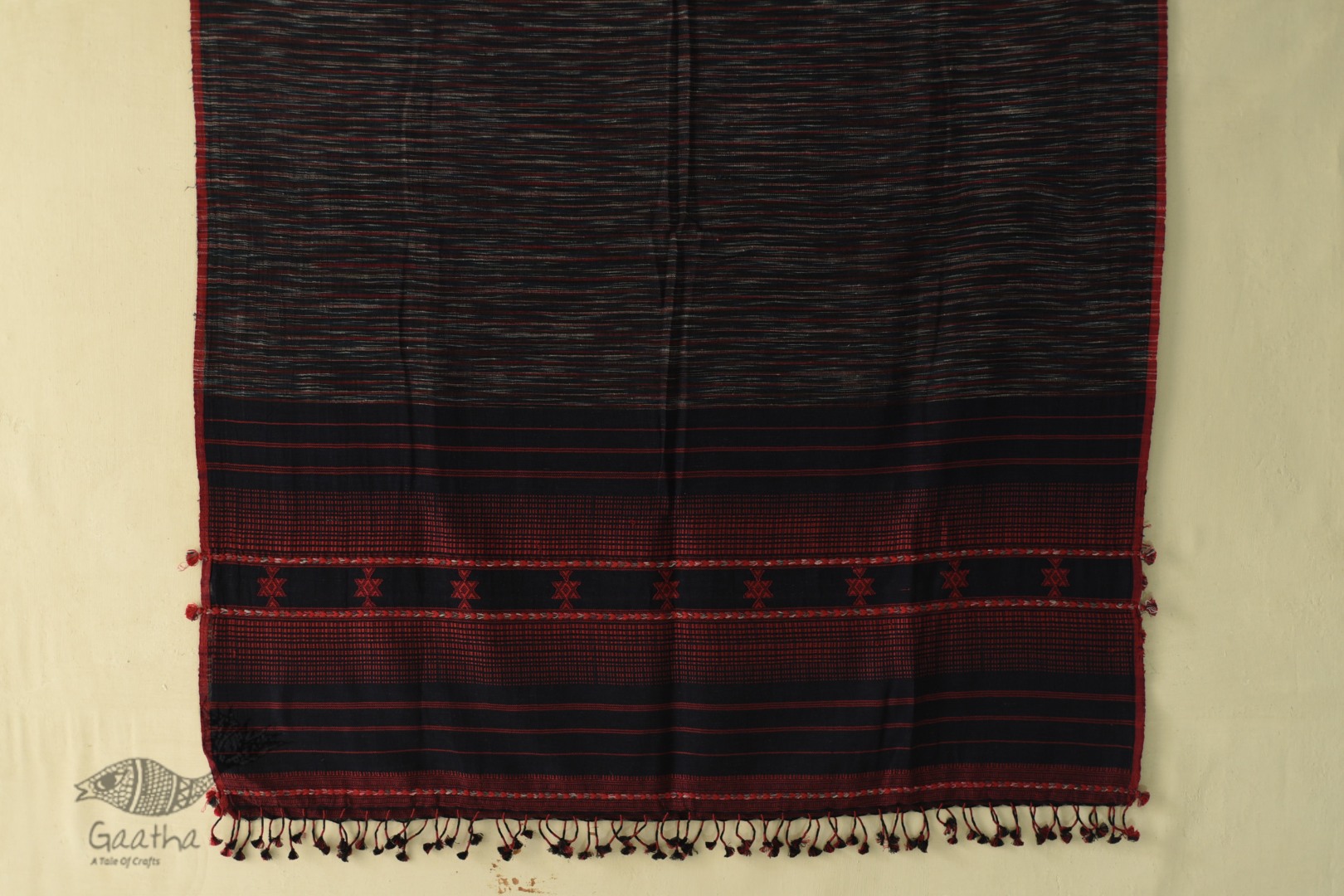 shop online Cotton bhujodi handwoven cotton dupatta 5