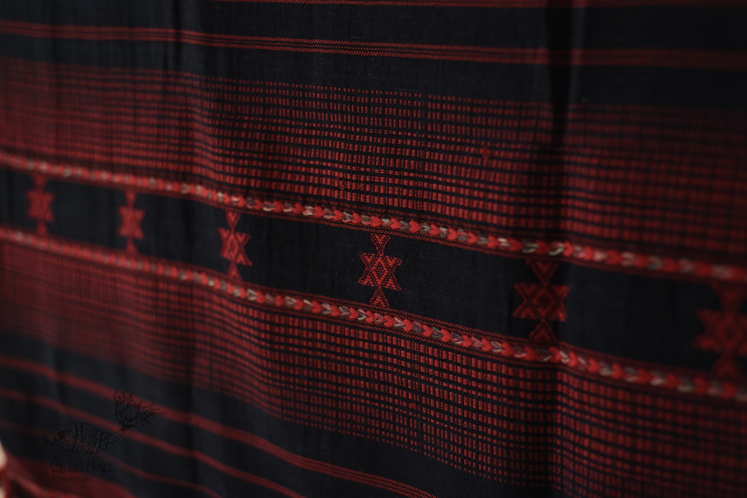 shop online Cotton bhujodi handwoven cotton dupatta 5