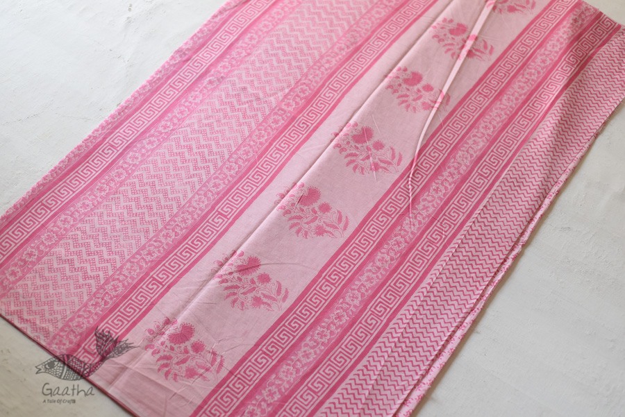 Shop Gaamthi Block Print Cotton Saree