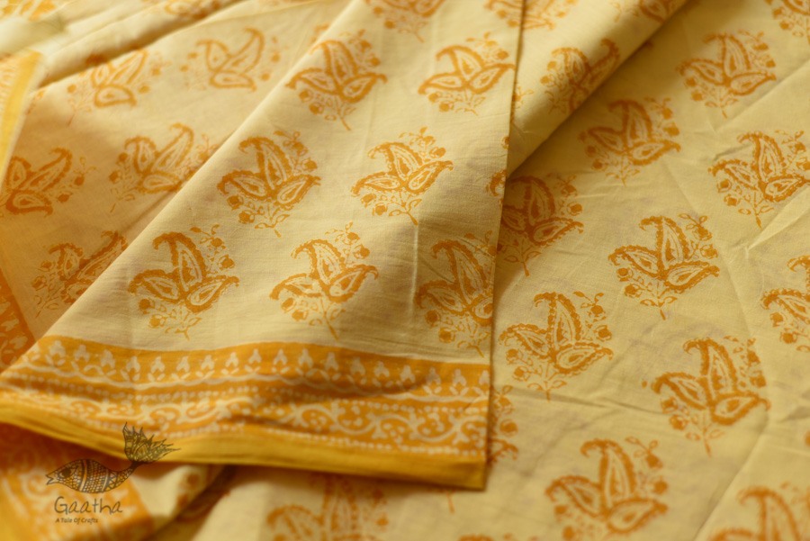 Shop Gamthi Print pure cotton saree