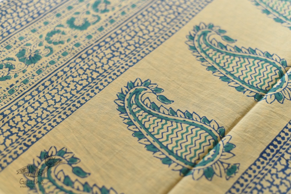 Shop Gamthi Block Print pure cotton saree
