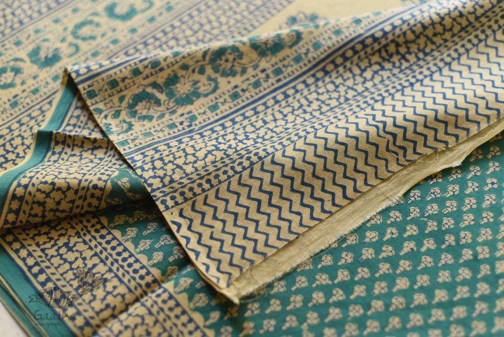 Shop Gamthi Block Print pure cotton saree