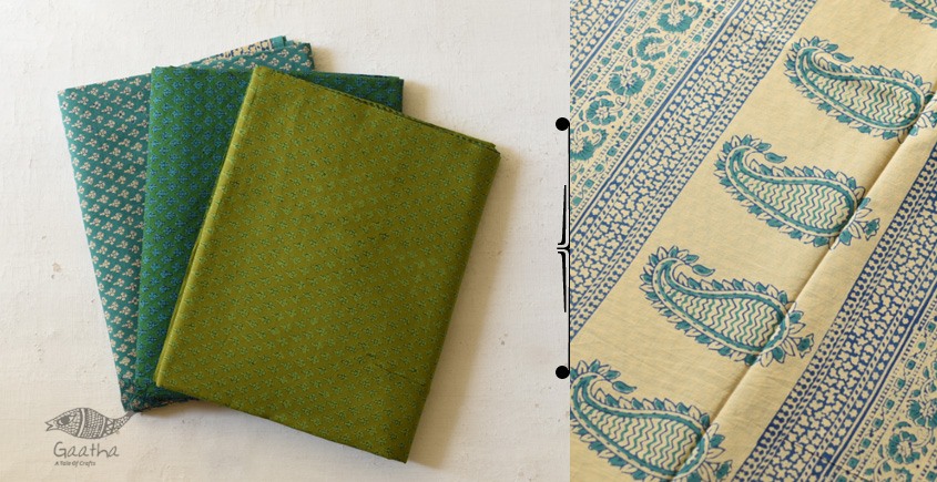 Shop Gamthi Block Print pure cotton saree