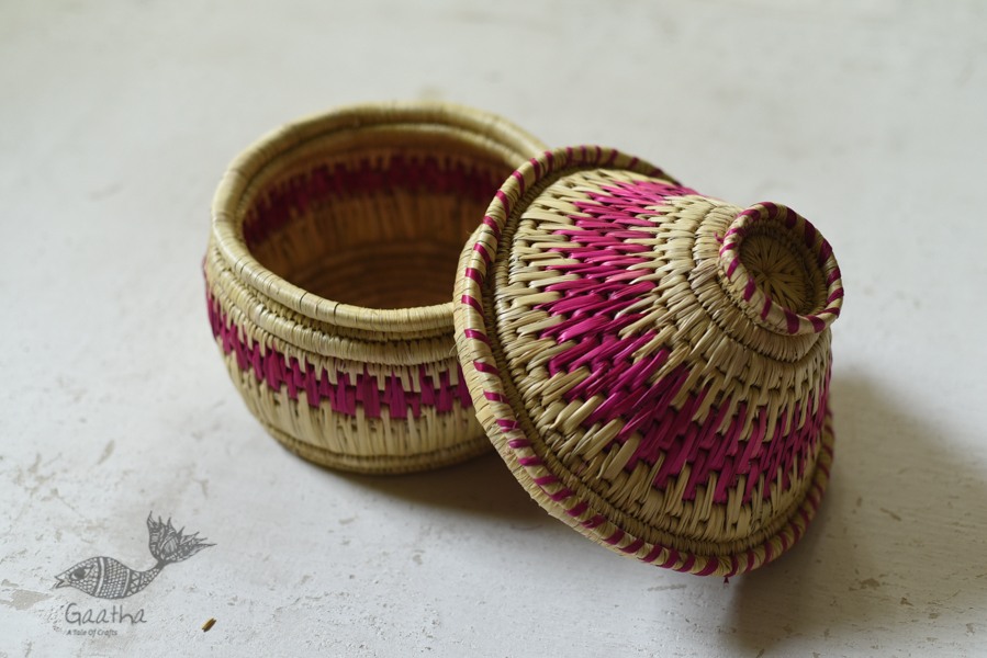 Moonj Grass handicraft storage basket