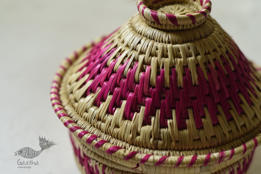 Moonj Grass handicraft storage basket