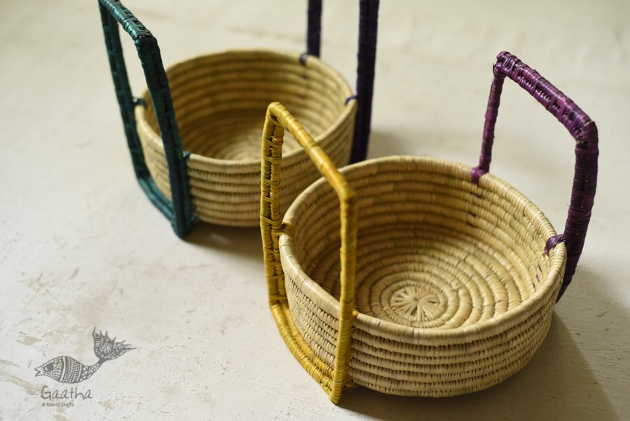 Moonj Grass handicraft - Multipurpose basket