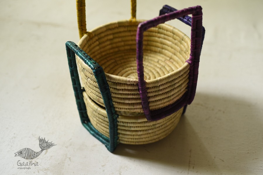 Moonj Grass handicraft - Multipurpose basket