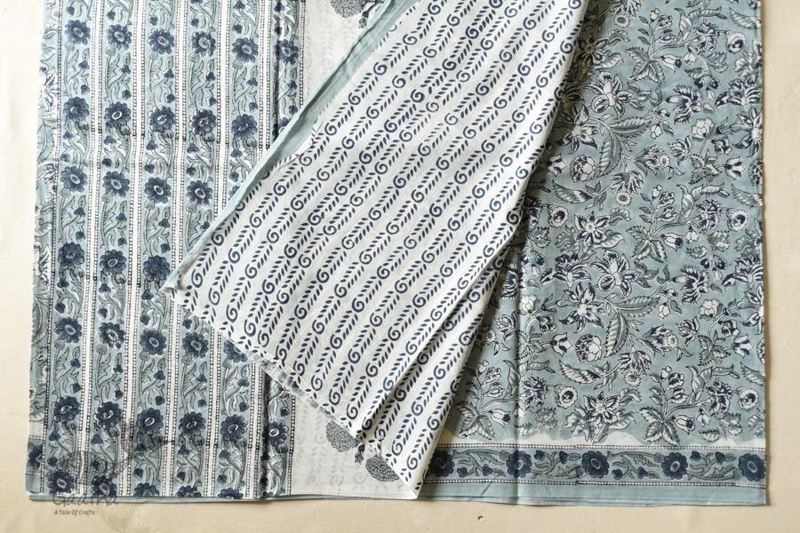 shop Block Printed - Bagru Cotton Saree