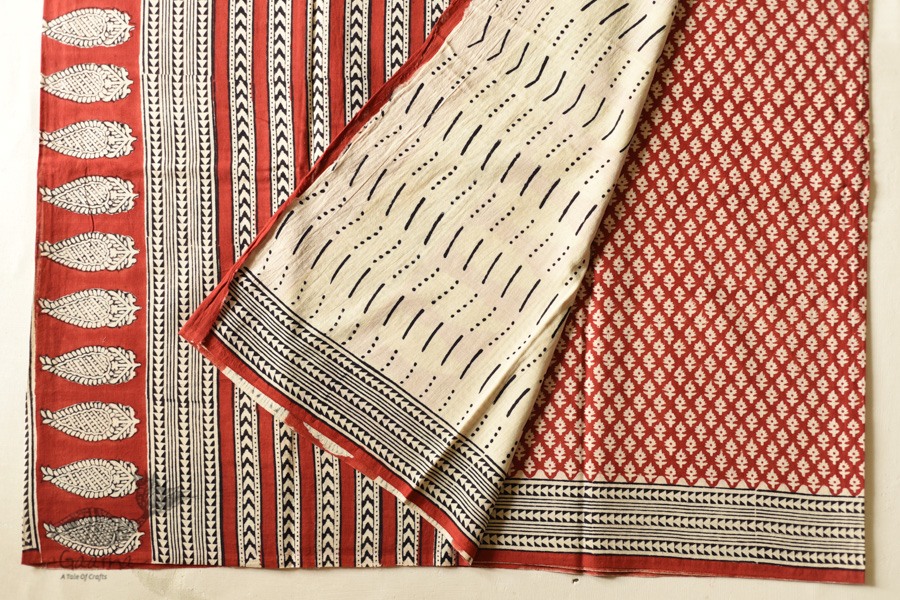 shop Bagru Block Printed Cotton Saree