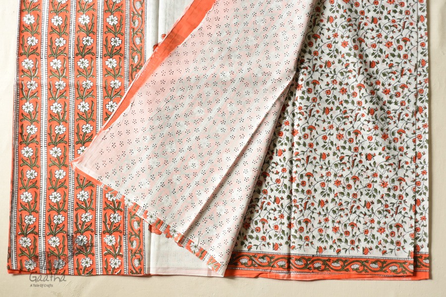 shop Bagru Cotton Saree - Block Printed 2023