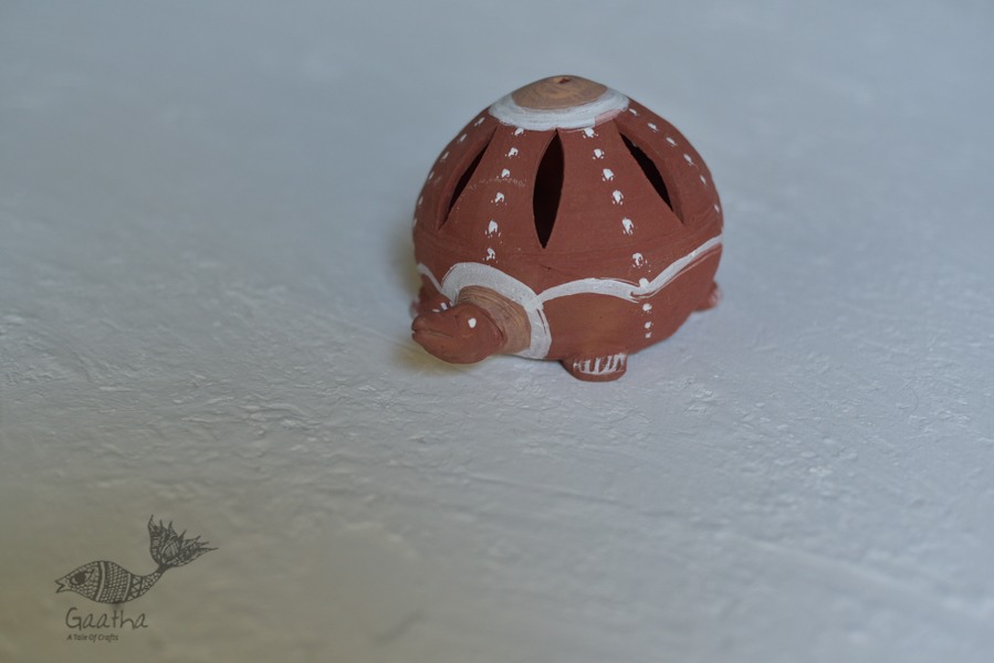 Terracotta Handmade table top turtle