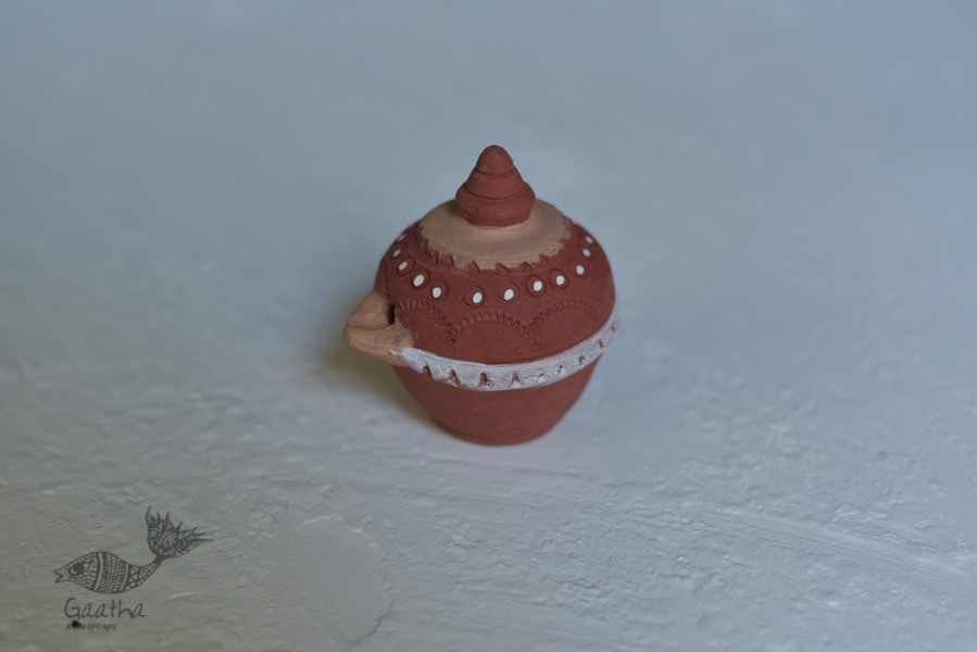 Terracotta Handmade magic oil lamp / diya