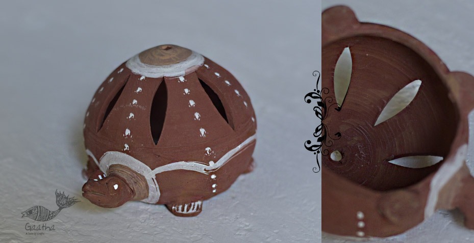 Terracotta Handmade table top turtle