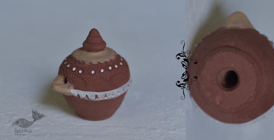 Terracotta Handmade magic oil lamp / diya