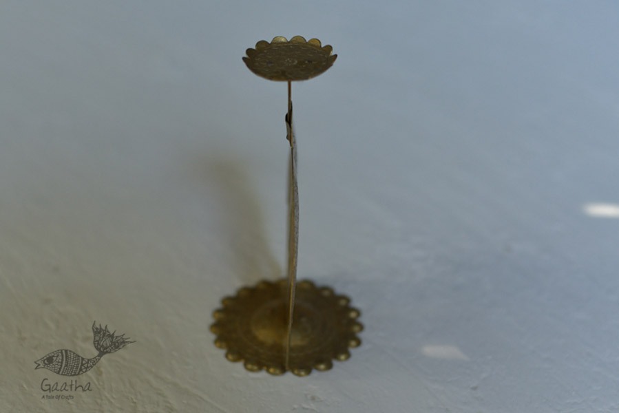brass fish candle stand