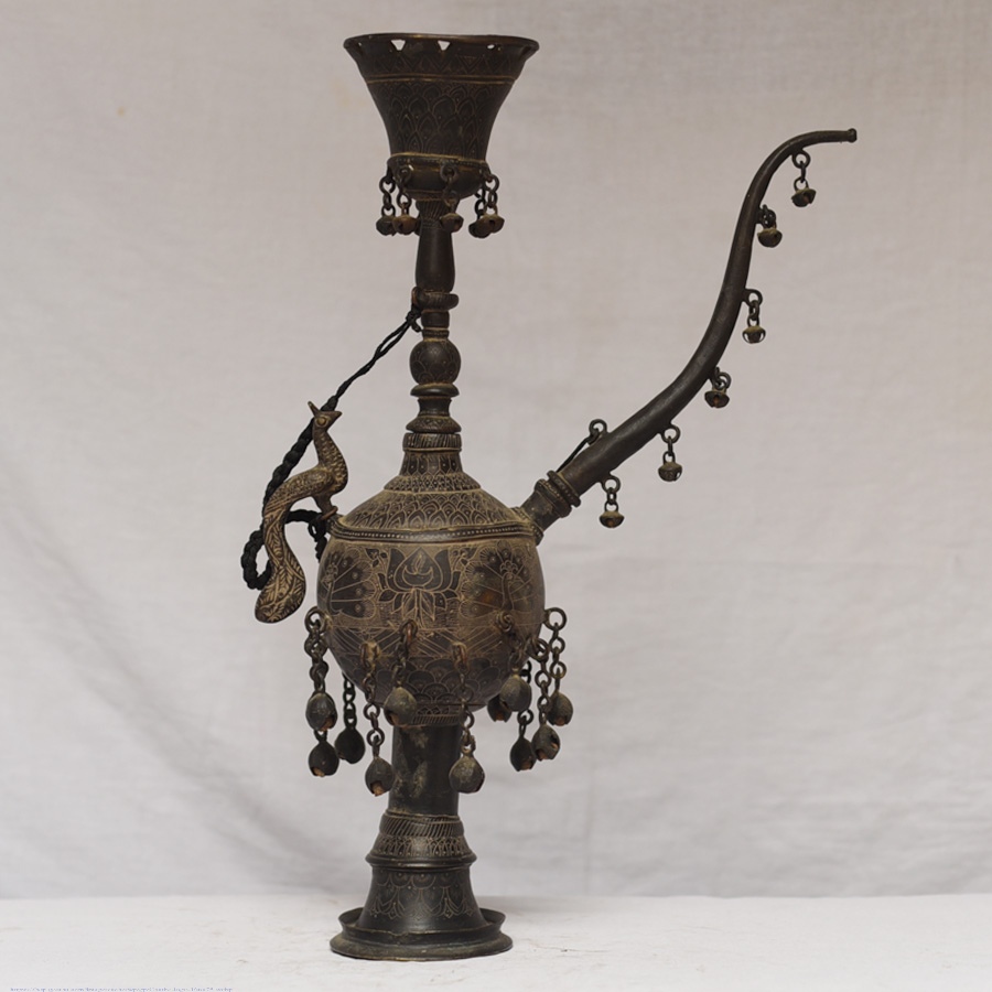 Shop Antique Brass maharaja Hookah