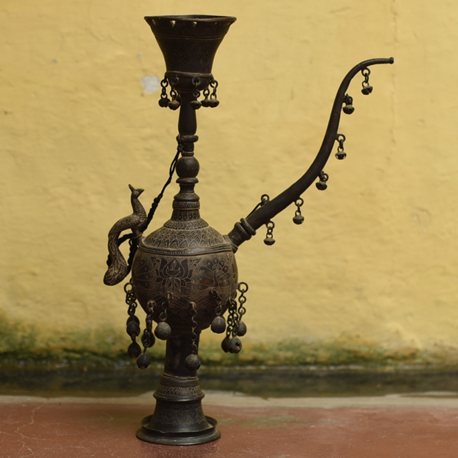 Shop Antique Brass maharaja Hookah