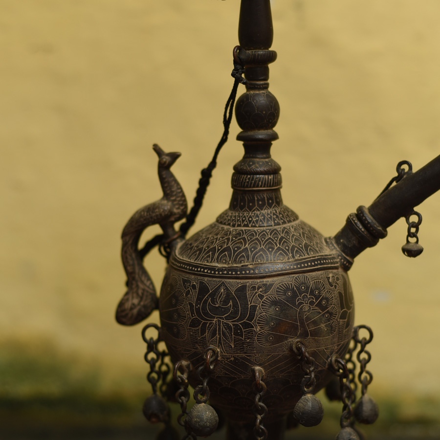 Shop Antique Brass maharaja Hookah