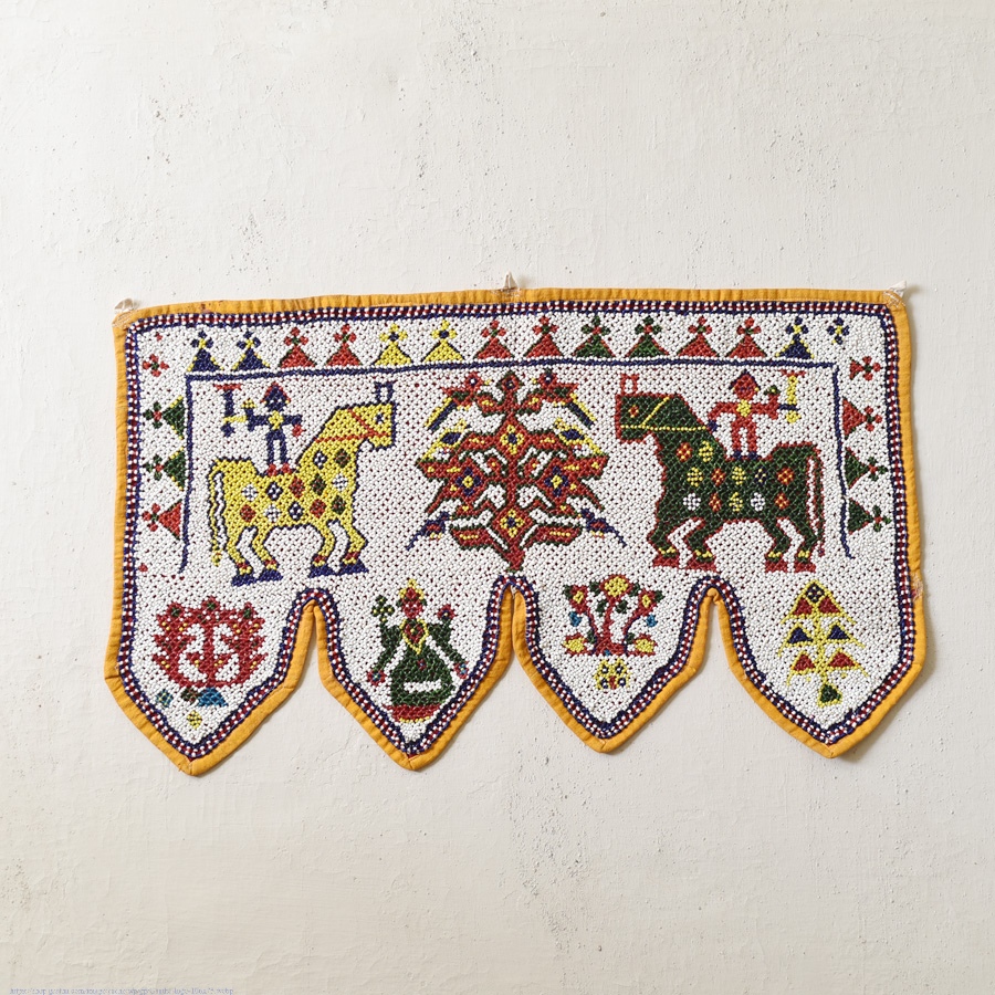Bead Work ~ Antique Wall Hanging / Chakda 