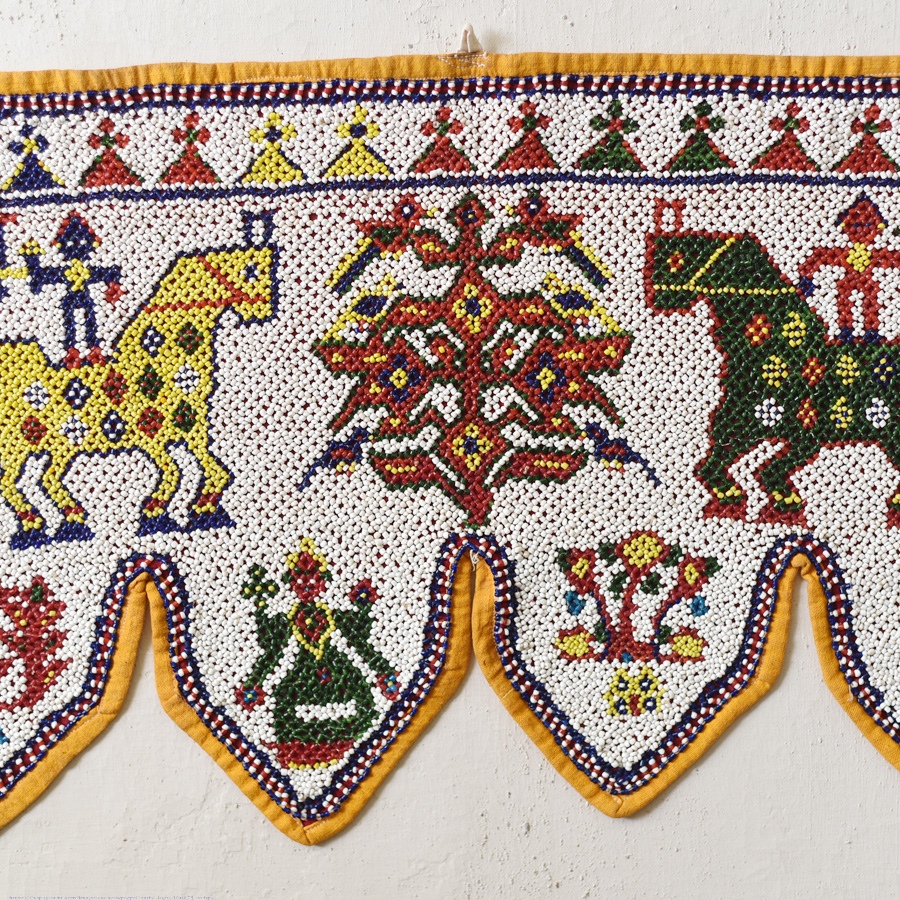 Bead Work ~ Antique Wall Hanging / Chakda 