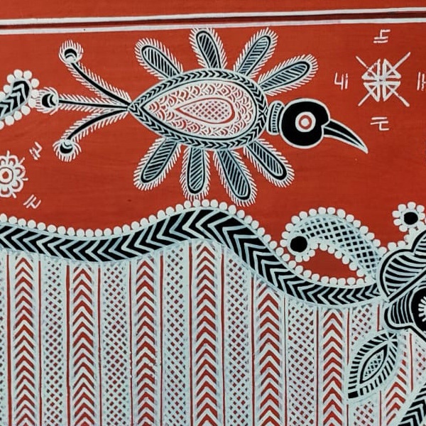 shop Mandana Art - Painting  ~ Cow ( 11 x 14 inch)