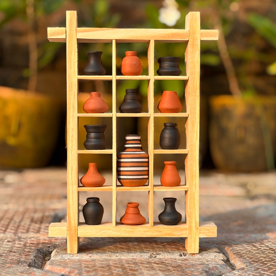 buy Terracotta Pottery Art - Miniature Wall Art Frame