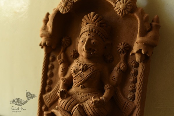 Mitti ki murti - Handmade Terracotta Wall Hanging Plaques - Laxmi