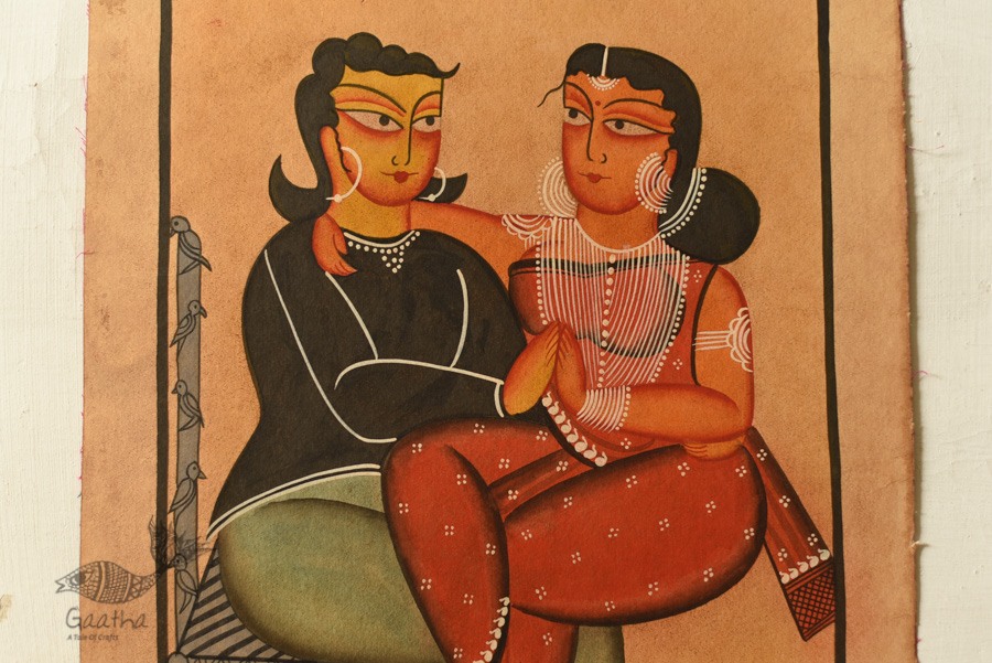 shop kalighat canvas painting - Lets Talk