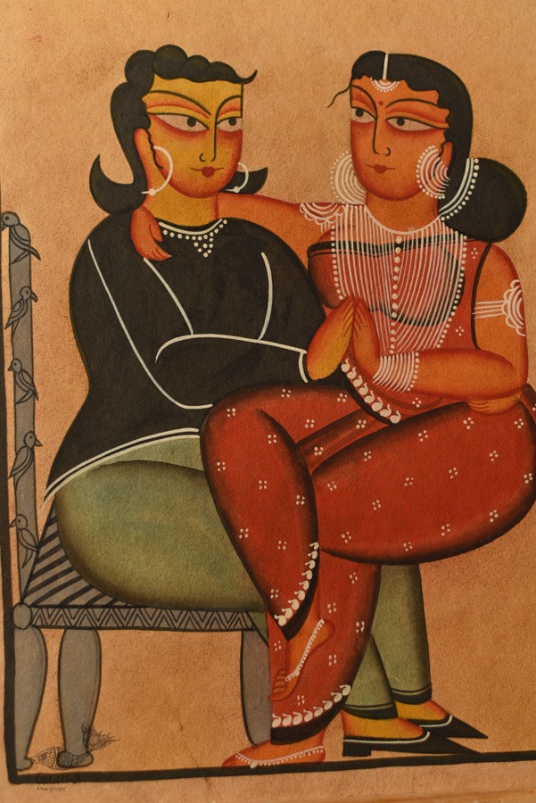 shop kalighat canvas painting - Lets Talk