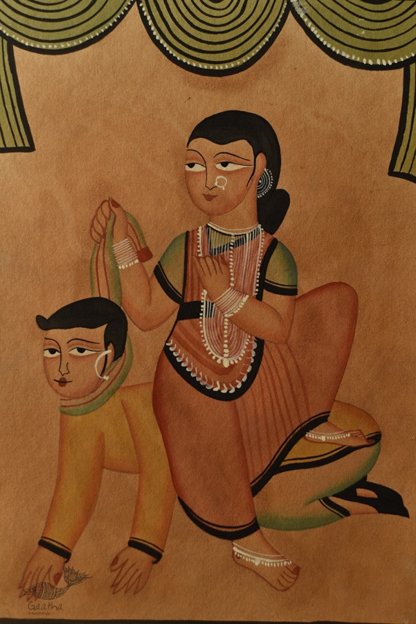 shop handcrafted kalighat canvas paining 