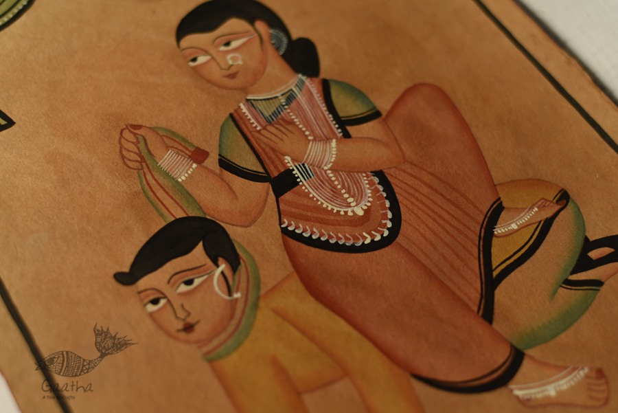 shop handcrafted kalighat canvas paining 