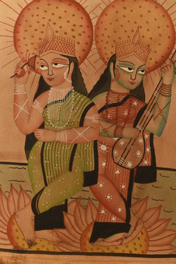 canvas kalighat original paining 