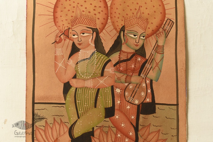 canvas kalighat original paining 