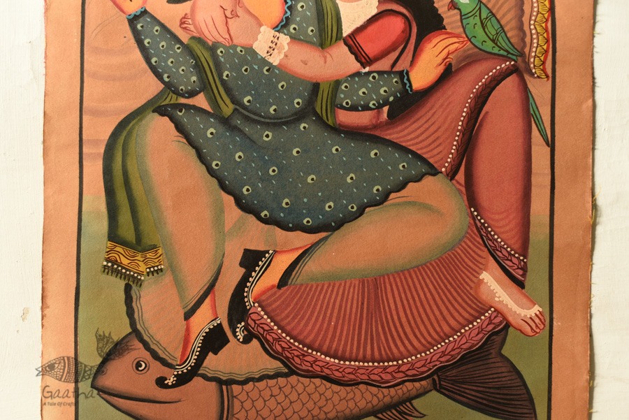 Godess Kali Kalighat Painting - The Bengali Couple