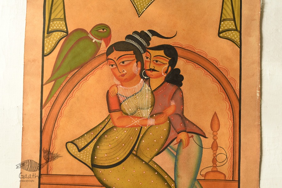 painting on canvas kalighat painting