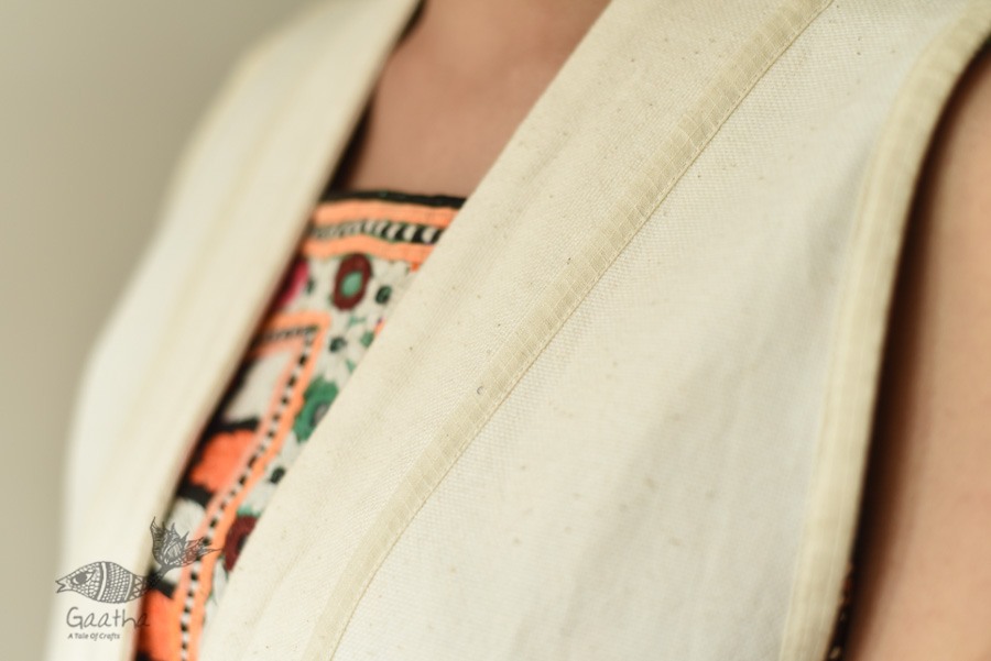 shop Handwoven Pure Cotton ~ Off White Shrug