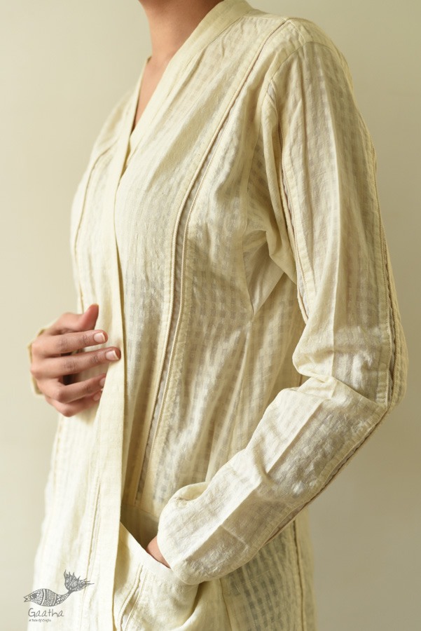 shop Handwoven Checks Pure Cotton ~ White Top