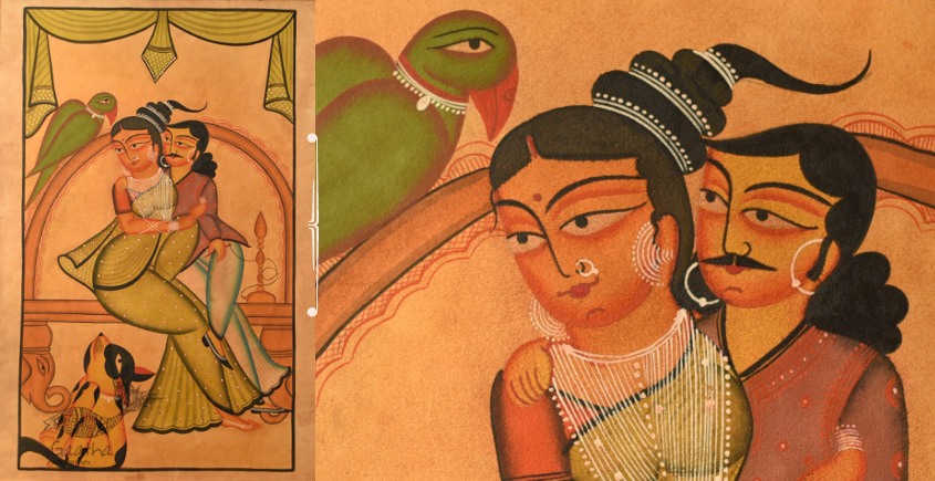 painting on canvas kalighat painting