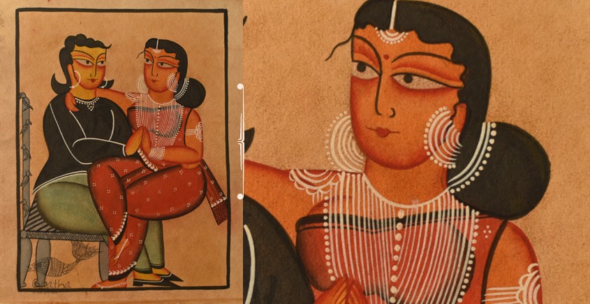 shop kalighat canvas painting - Lets Talk