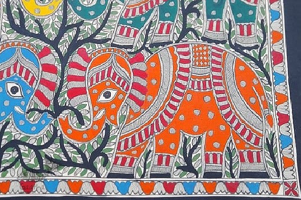 shop Madhubani painting | Elephants