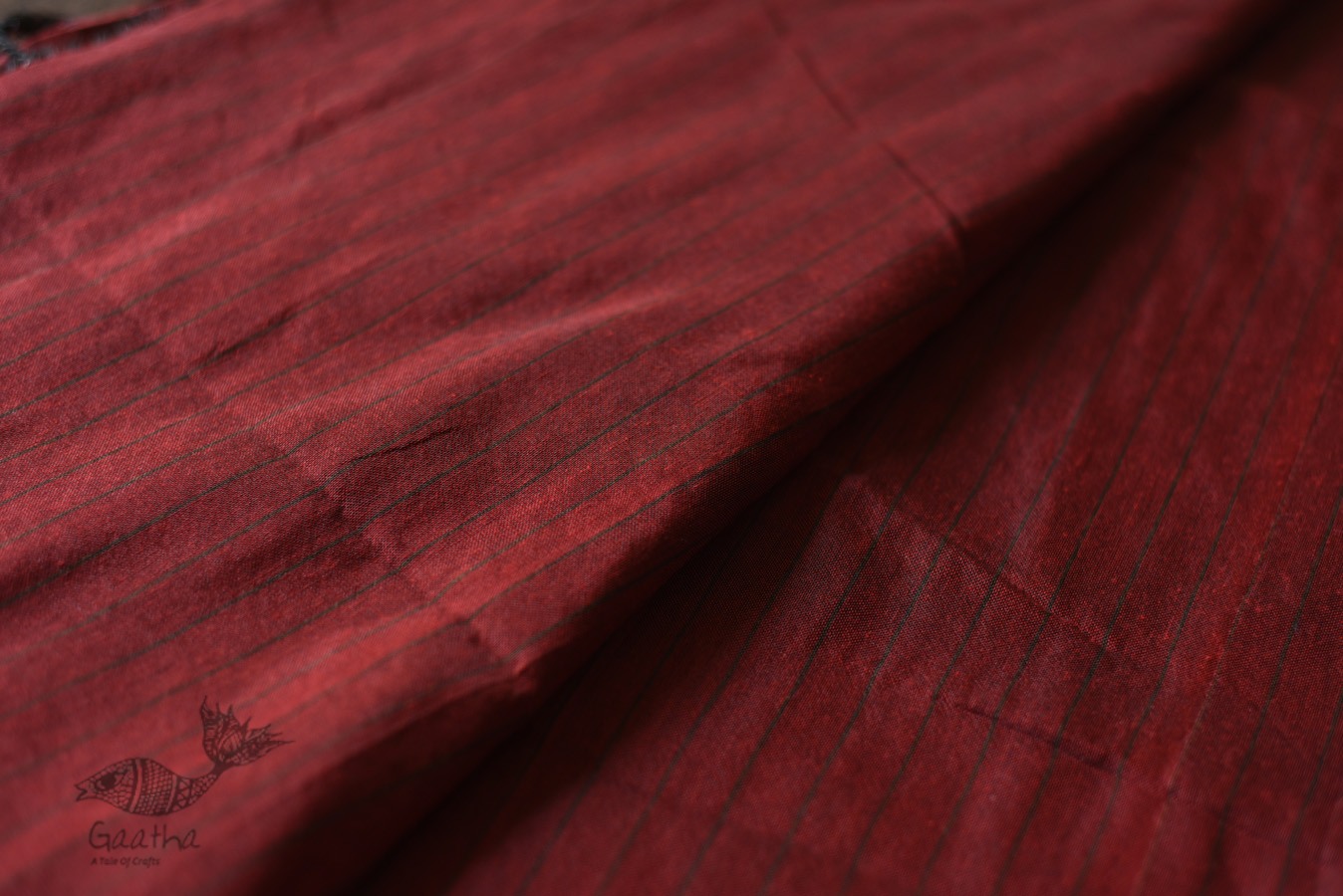 Traditional Bengali cotton Maroon saree